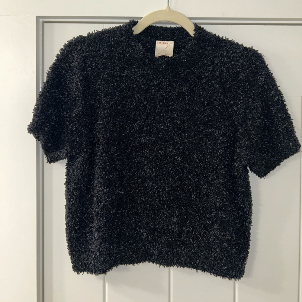 South Boutique Kerisma shag style black top